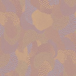 Абстрактный акварельный рисунок на обоях "Drops"/"Капли" из коллекции Bon Voyage, бренд Milassa в  фиолетово-розовых оттенках, обои для коридора